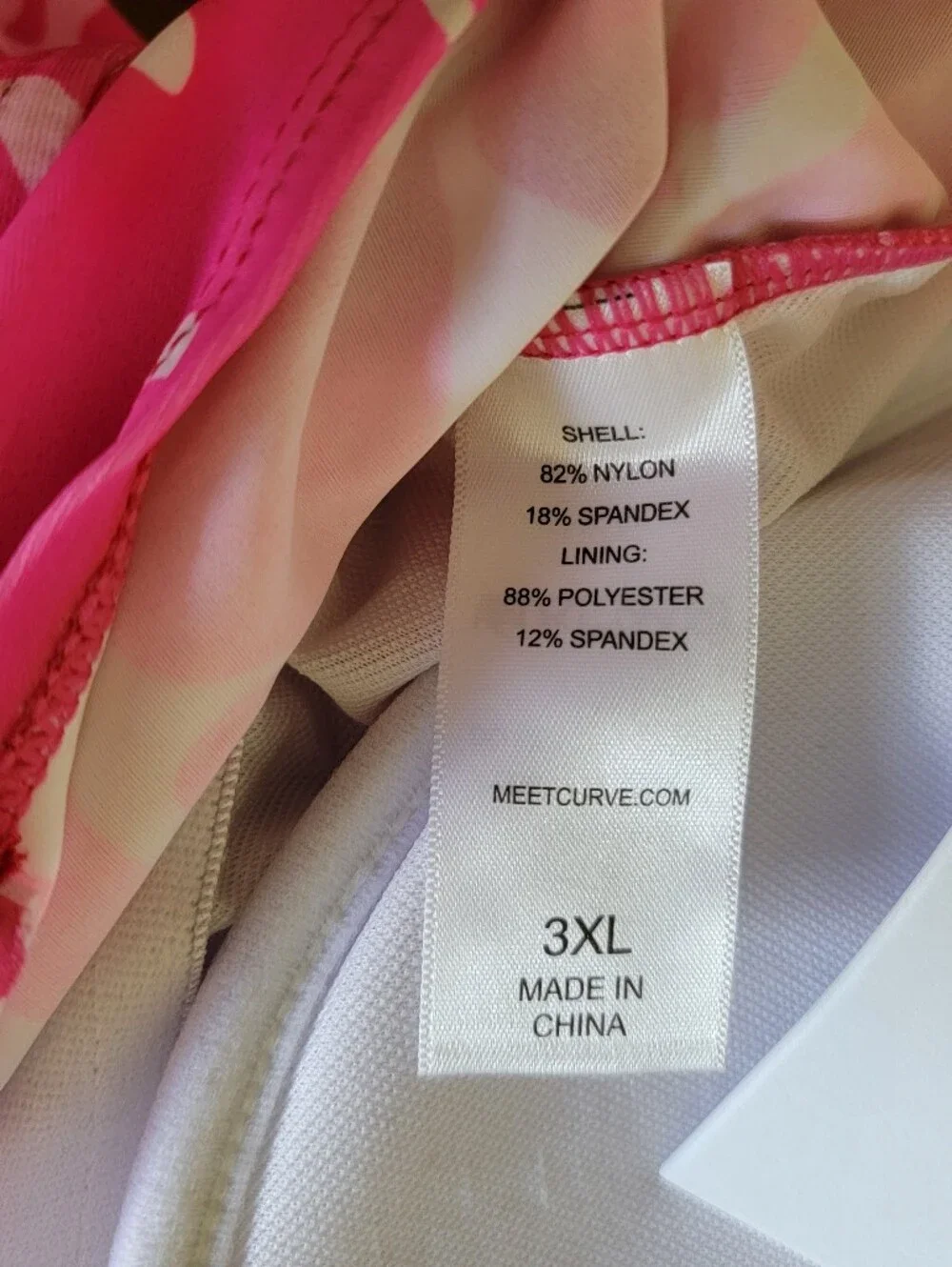 Plus Size Floral Pink Tie-Front Tankini Top & Skirt Swim Set